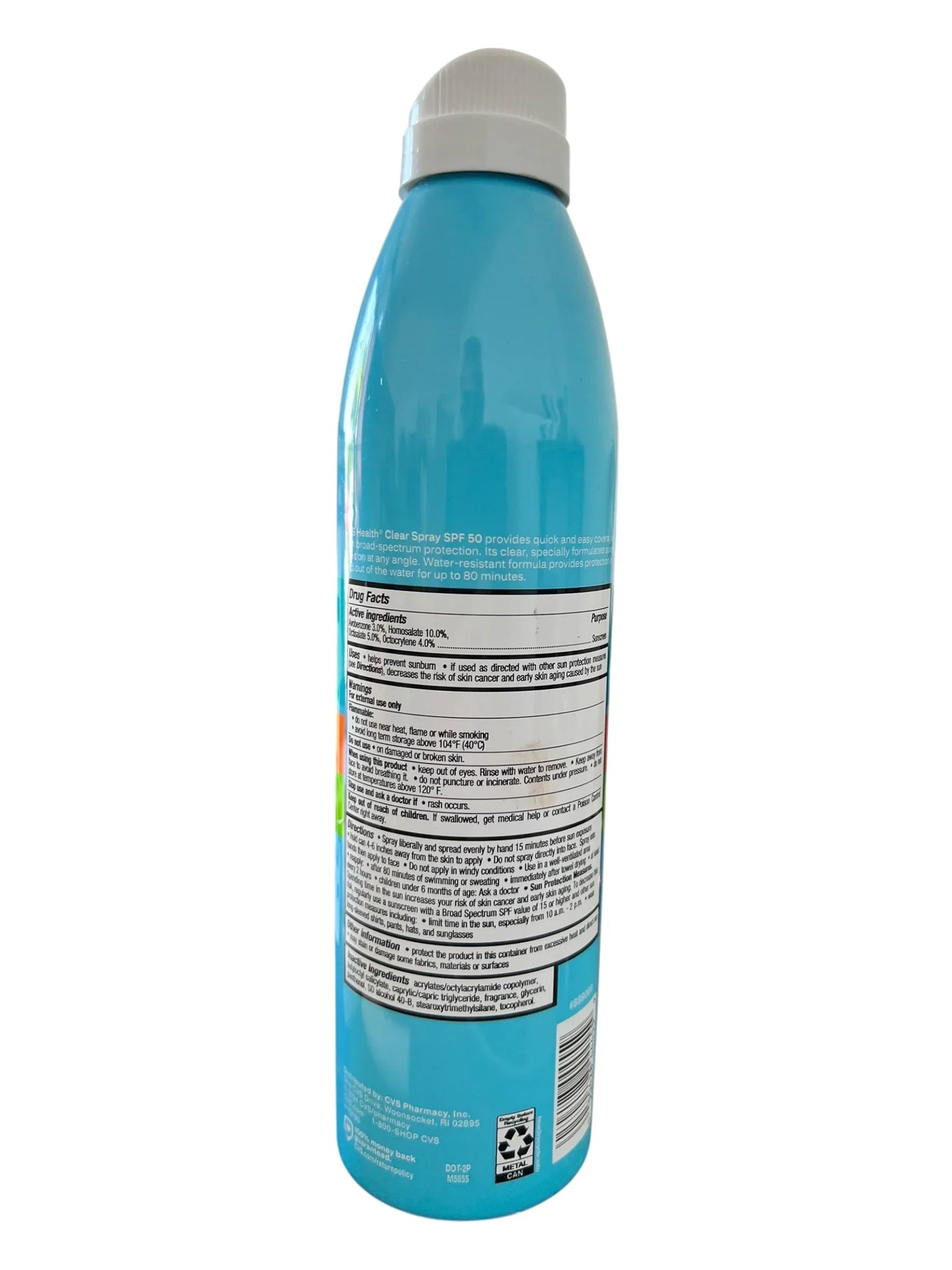 CVS Health Clear Sunscreen Spray SPF 50 – Broad Spectrum, Value Size