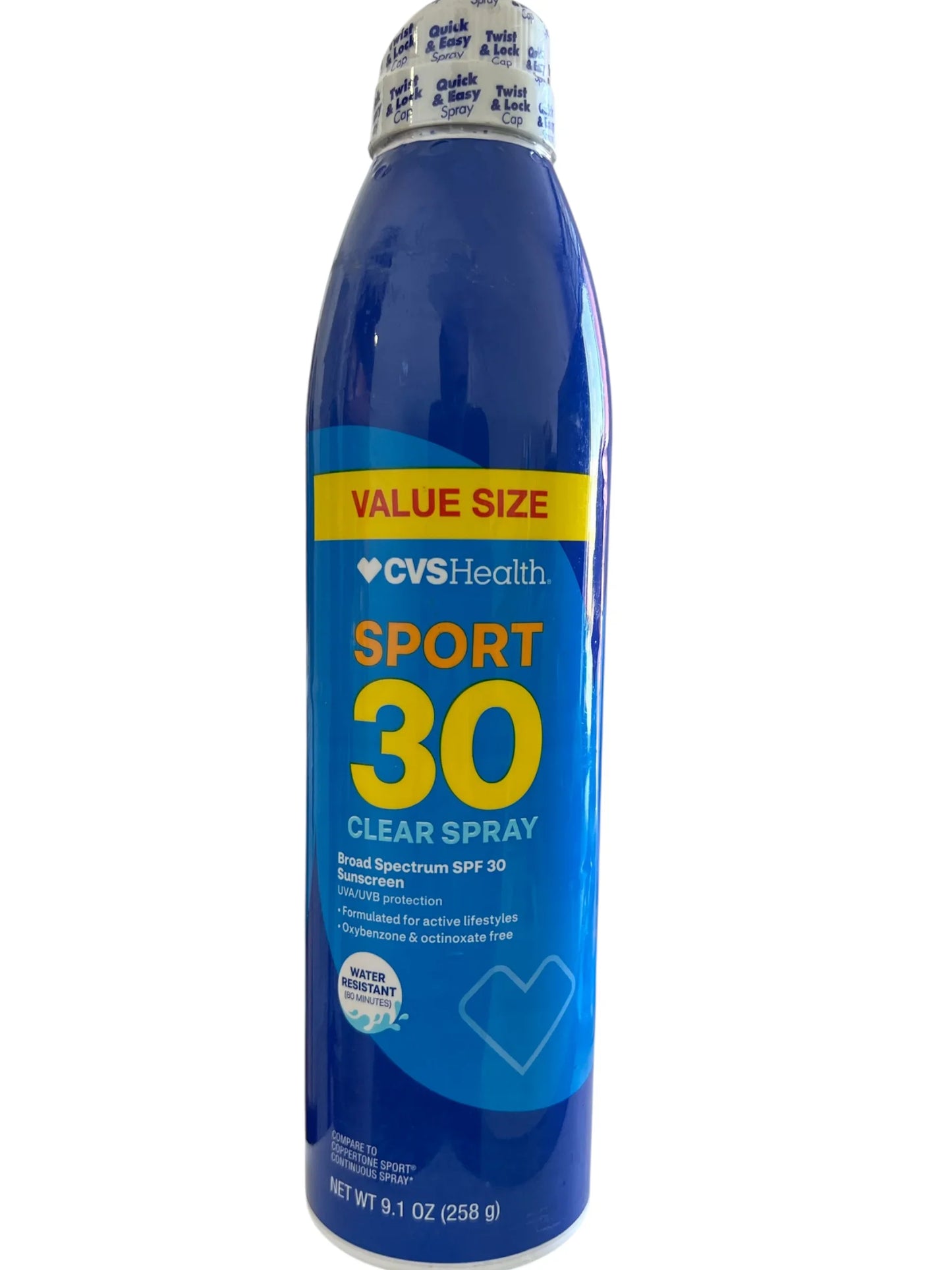 CVS Health Sport Sunblock Spray SPF 30 – Continuous Spray, 9.1 oz