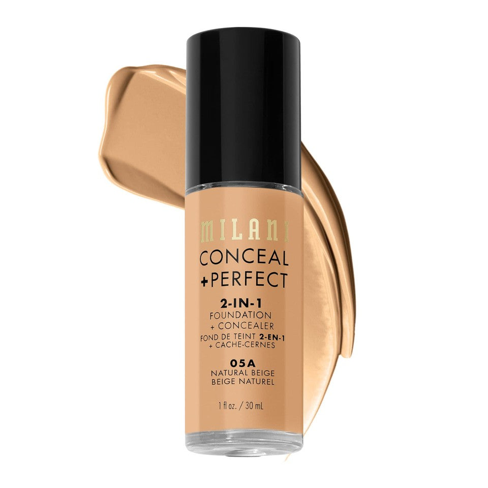Milani Conceal + Perfect 2-in-1 Foundation - Natural Beige | Full Coverage