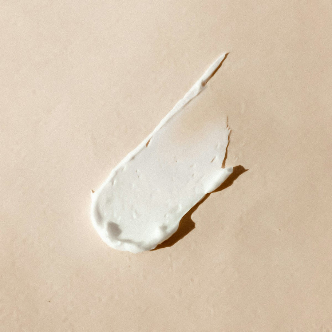 Skin care — cream texture swipe