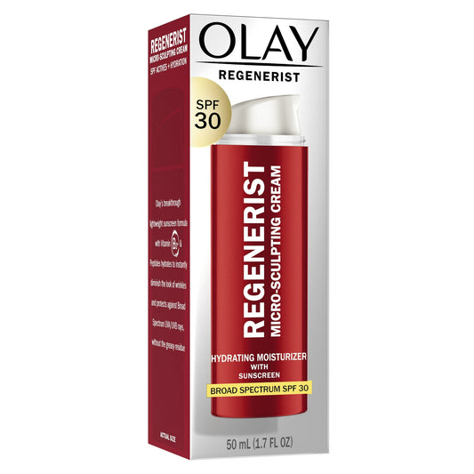 Olay Regenerist Micro-Sculpting Cream Moisturizer, SPF 30, 1.7 oz