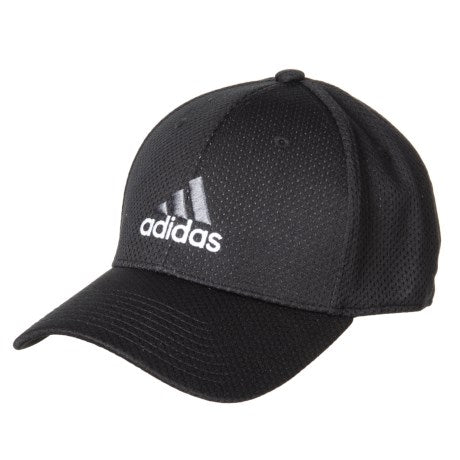 Adidas Men's Stretch Baseball Cap – Black/Gray/White (Size L/XL)