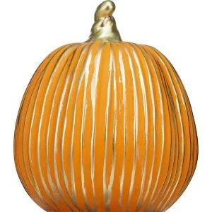 Fall Fest Ceramic Pumpkin Décor, 1 Count Autumn Accent - Exotic Pro