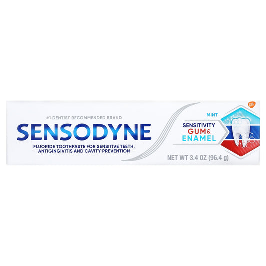 Sensodyne Toothpaste Mint &amp; Sensitivity Gum &amp; Enamel 3.4 oz