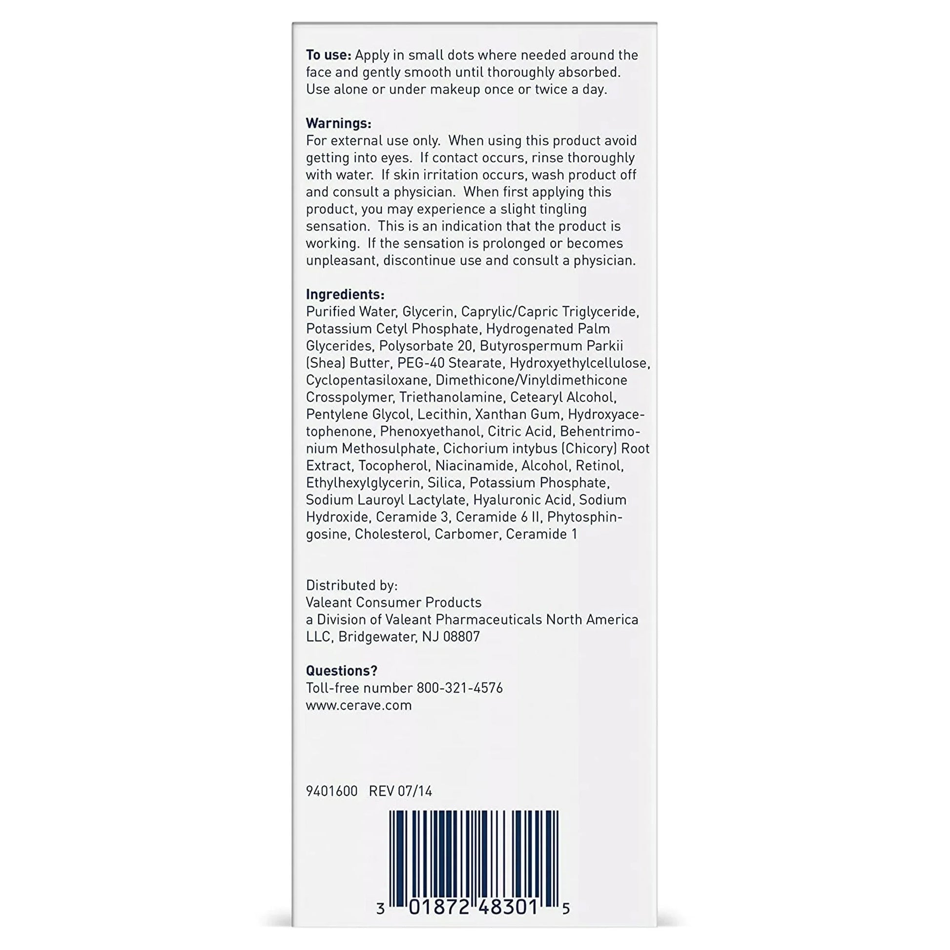 CeraVe Skin Renewing Retinol Face Serum with Niacinamide & Hyaluronic Acid for All Skin Types, 1 fl oz (Pack of 2) - Exotic Pro