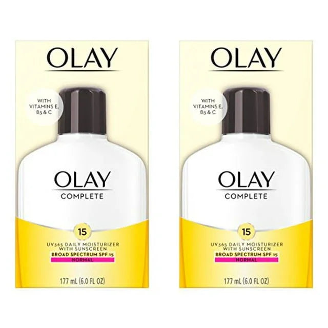 Olay Complete Lotion All Day Moisturizer with SPF 15, 6.0 fl oz, Pack of 2 - Exotic Pro