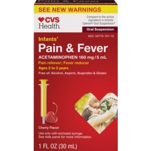 CVS Health Infants' Acetaminophen Oral Suspension – Pain & Fever Relief, Cherry, 1oz