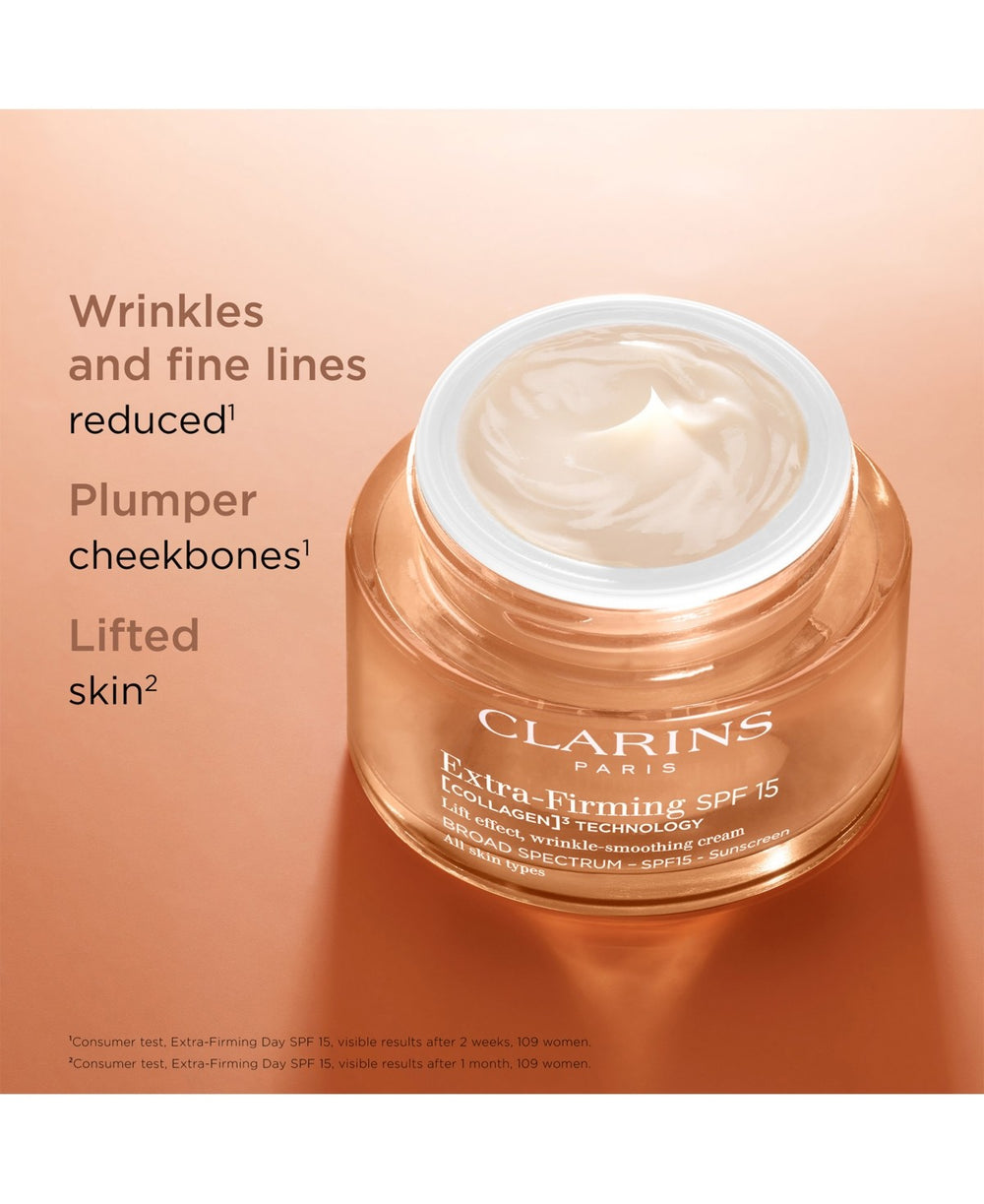 Clarins Extra-Firming Day SPF15 Refillable Moisturizer – Collagen Polypeptide + Niacinamide 1.7 oz
