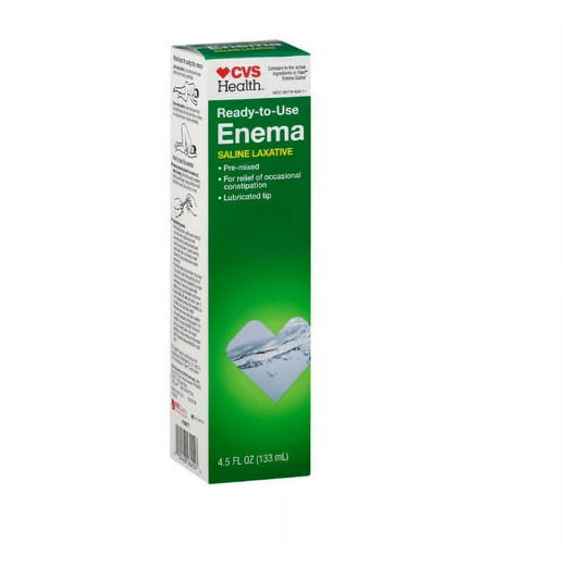 CVS Health Fleet Enema Saline Laxative – Ready-to-Use, 4.5 fl. oz, 2-Pack