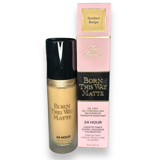 Too Faced Born This Way Matte Foundation - Golden Beige 30ml | 24-Hour Long-Wear