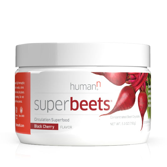 HumanN SuperBeets Black Cherry Beet Root Powder Nitric Oxide Boost - 30 Servings