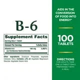 Nature's Bounty Vitamin B-6 Tablets, 100 Mg, 100 Ct - Exotic Pro