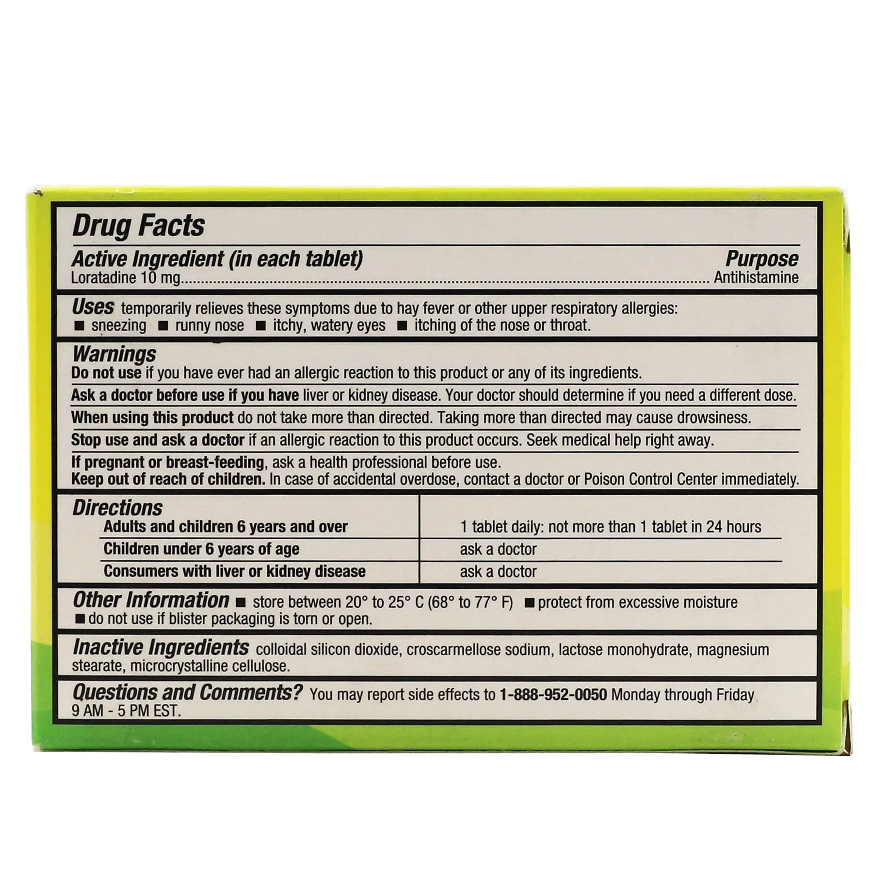 XL-3 Allergy Tablets, 24-Hour Antihistamine Allergy Relief, 10 Ct - Exotic Pro