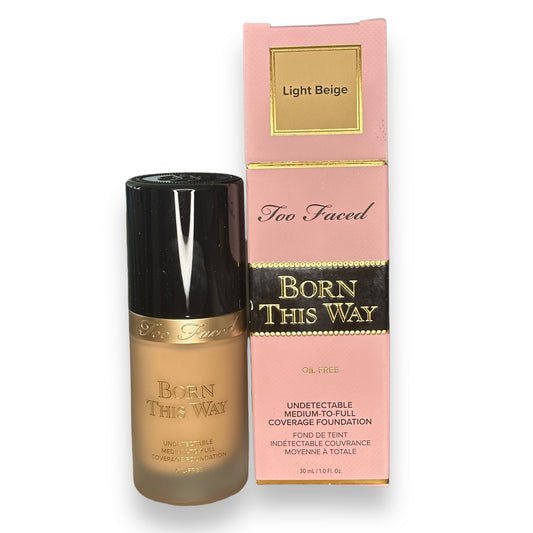 Too Faced Born This Way Oil-Free Foundation, Light Beige, 1oz/30ml