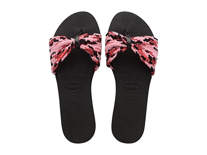 Havaianas St. Tropez Mesh Sandals – Black, Unisex Size 39/40 (US 7/8 M, 9/10 W) - Exotic Pro