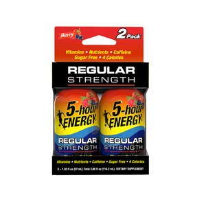 5-hour ENERGY Shot Berry 2-Pack | Regular Strength Liquid Energy Supplement