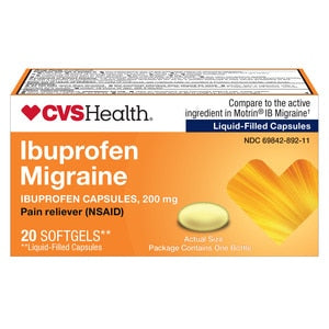 CVS Health Ibuprofen Migraine – 200mg, 20 Ct | Fast-Acting Pain Relief