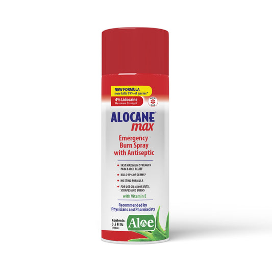 ALOCANE® Max Strength Burn Spray with Antiseptic & 4% Lidocaine, 3.5 fl oz