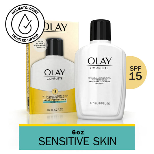 Olay Complete Lotion Moisturizer with SPF 15 Sensitive, 6.0 oz