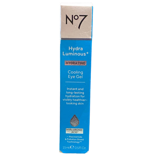 No7 Cooling Eye Gel 72 hours of deep hydration 0.5 Oz