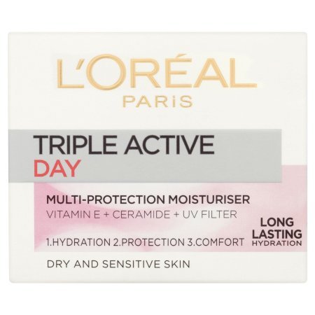L'Oreal Triple Active Day Multi-Protection Moisturiser for All Skin, 50ml