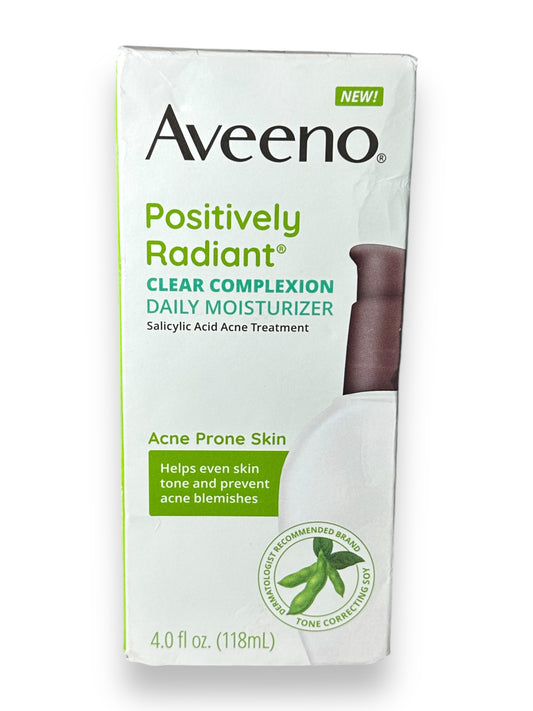 Aveeno Clear Complexion Acne-Fighting Daily Moisturizer with Soy, 4 fl oz