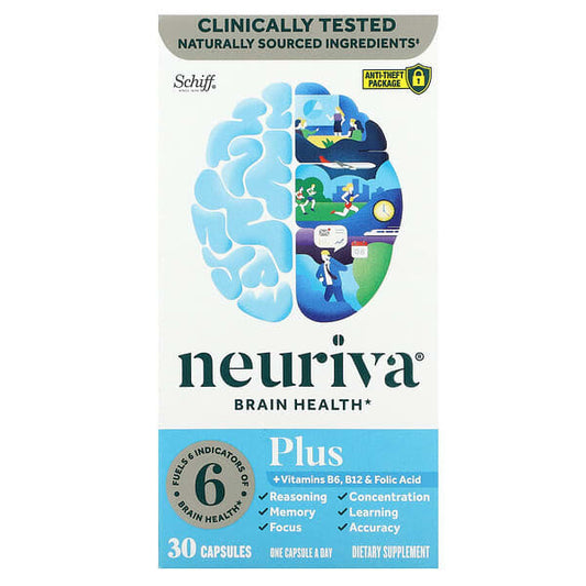 Neuriva Plus Brain Health Capsules with B6, B12 & Folic Acid, 30ct (Copy)