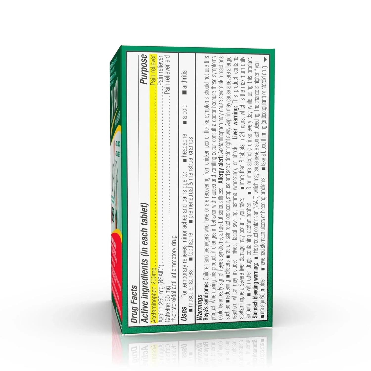 X RAY Extra Strength Pain Reliever with Acetaminophen, Aspirin & Caffeine – 24 Ct (Lot Of 3) - Exotic Pro