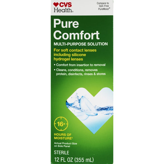 CVS Health Pure Comfort Multi-Purpose Contact Solution, 12 Oz