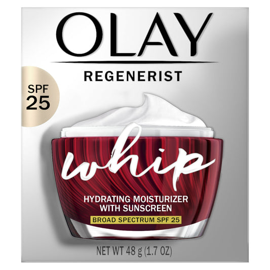 Olay Regenerist Whip Face Moisturizer SPF 25 - Lightweight Hydration, 1.7 oz