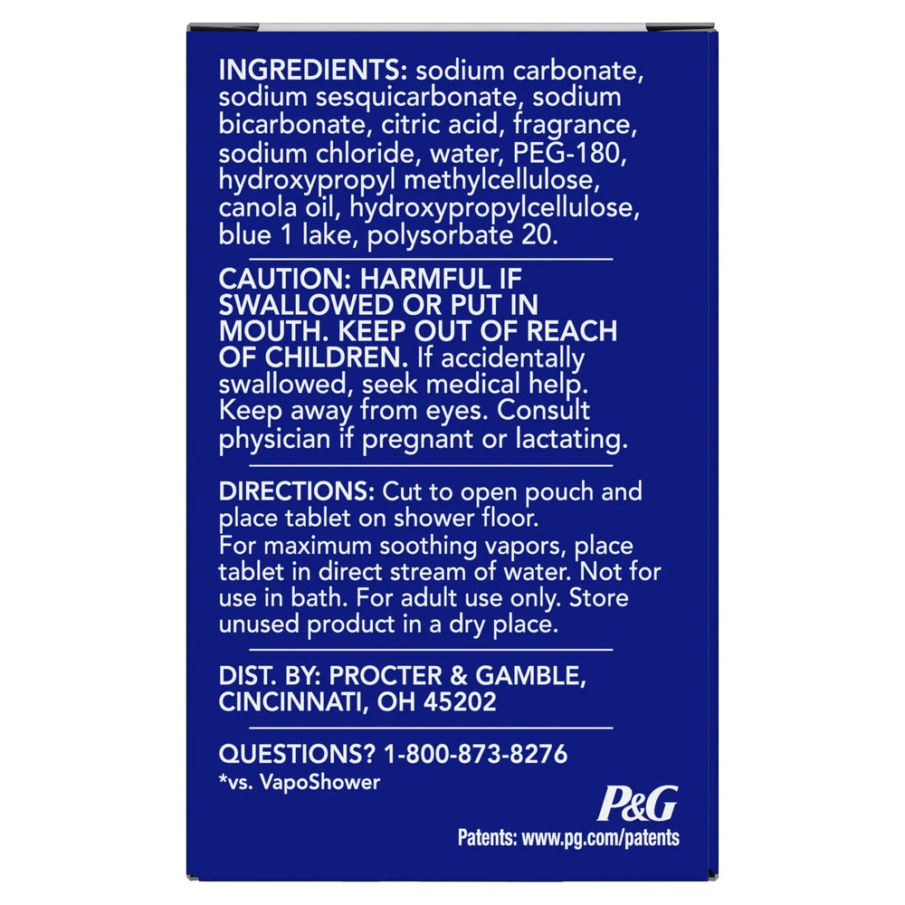 Vicks VapoShower Max – Menthol Eucalyptus Shower Steamers, 4 Ct - Exotic Pro