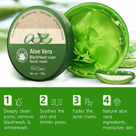 Aloe Vera Blackhead Wiper Facial Mask Mild Clean 100g