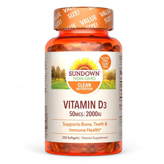 Sundown Vitamin D3 2000 IU Softgels - 350 Count