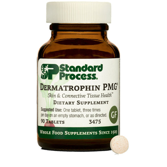 Dermatrophin PMG supports healthy skin and connective tissue.