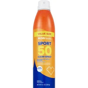 CVS Health Sport Clear Spray Sunscreen SPF 50 – 9.1 oz