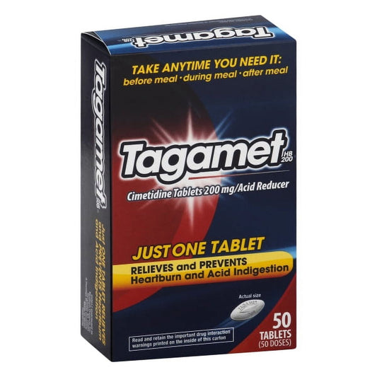 Tagamet Acid Reducer 200 mg, 50 Tablets