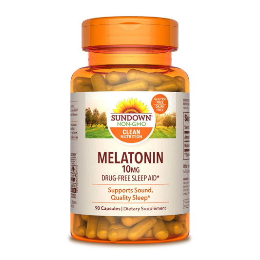 Sundown Melatonin Dietary Supplement Capsules, 10 mg, 90 count