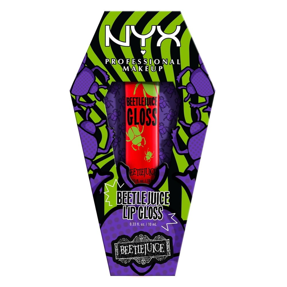 NYX Beetlejuice Lip Gloss 0.33 fl oz – Limited Edition Shine & Color - Exotic Pro