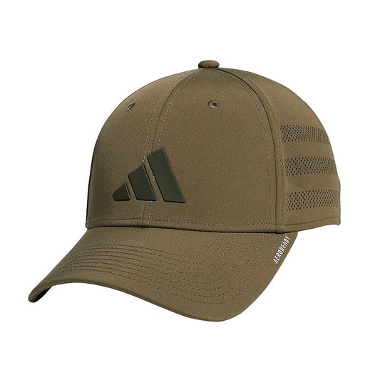Adidas Men's Gameday III Stretch-Fit Hat – Dark Green (L/XL)