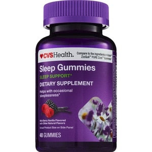 CVS Health Melatonin Gummies Natural, Strawberry Flavor 120 ct