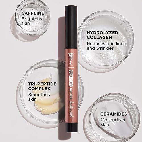 IT Cosmetics Superhero No-Tug Cream Eyeshadow Stick Trio – Mighty Mauve