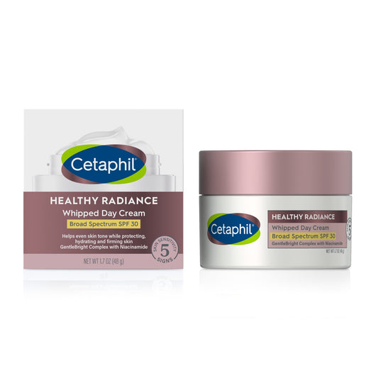 Cetaphil Healthy Radiance Whipped Day Cream with SPF 30, 1.7oz, Visibly Reduces Dark Spots