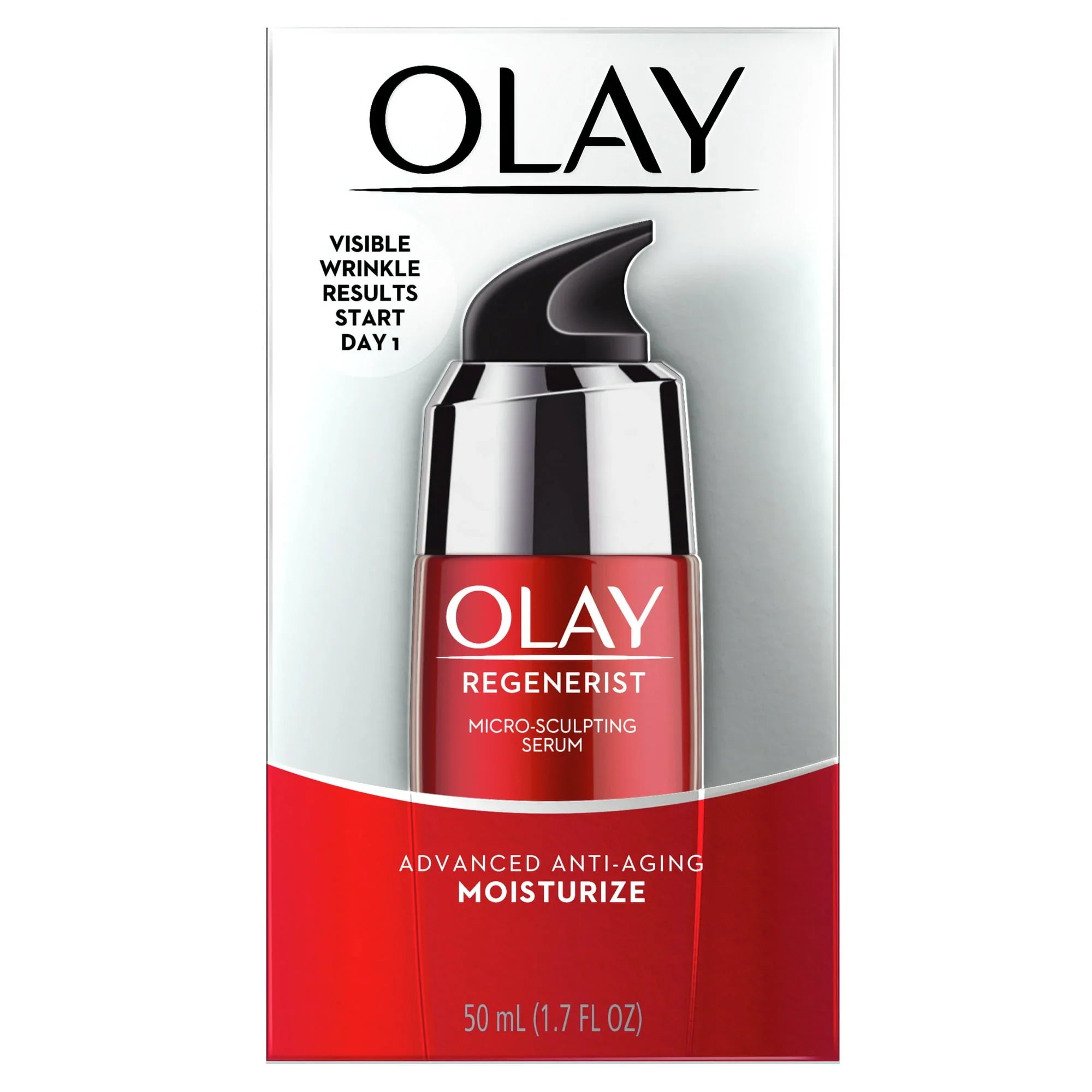 Olay Regenerist Micro-Sculpting Serum, Face Moisturizer, Reduces Fine Lines & Wrinkles, 1.7 fl oz - Exotic Pro