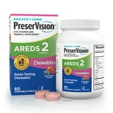 PreserVision® AREDS 2 Formula Eye Vitamin and Mineral Supplement with Lutein &amp; Zeaxanthin, Mixed Berry Flavor, 60 Chewable Tablets