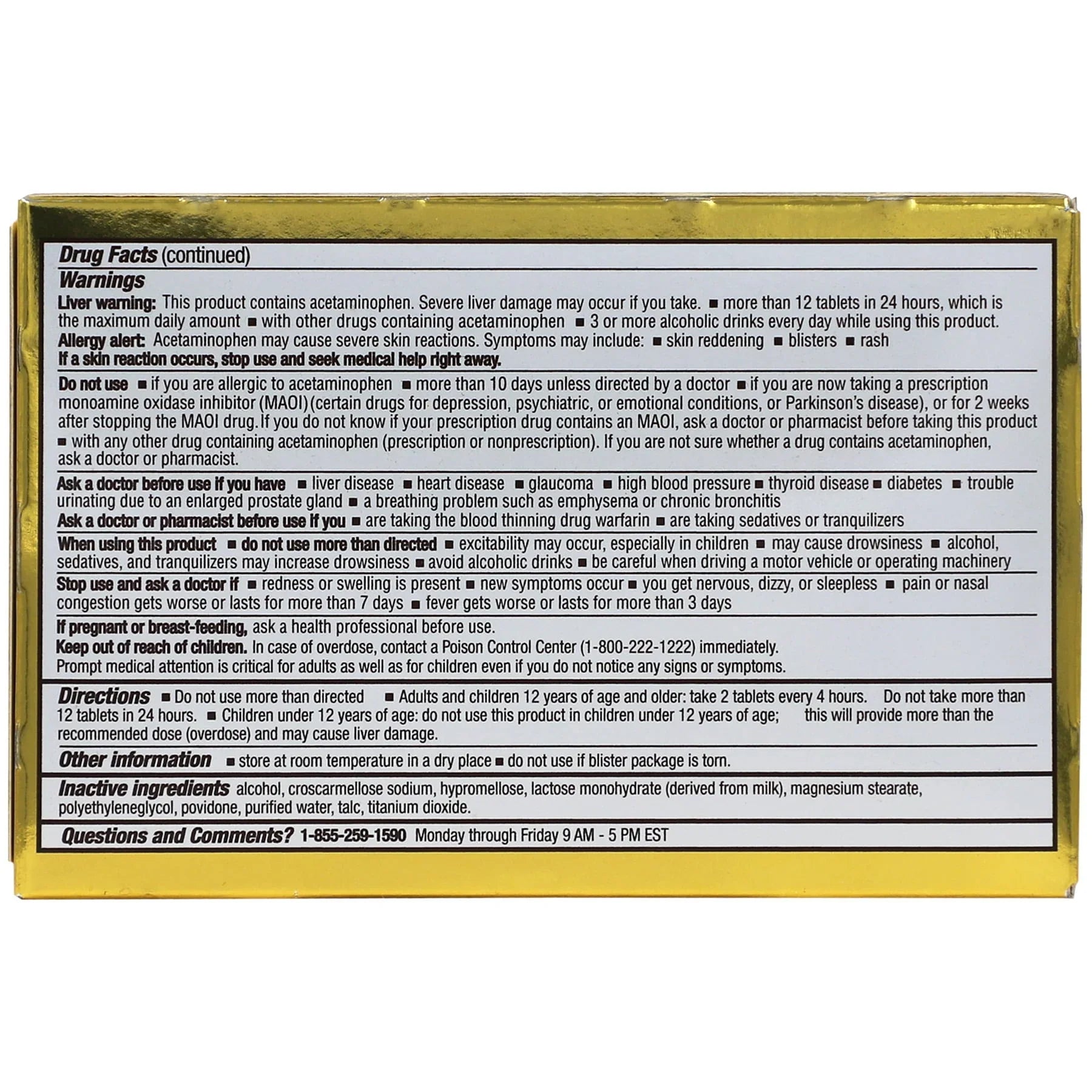 XL-3 Cold & Flu Tablets, Non-Drowsy Nasal Congestion & Fever Relief, 20 Ct - Exotic Pro