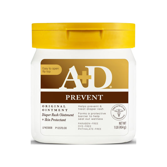 A+D Original Diaper Rash Ointment – Skin Protectant, 16oz