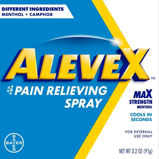 AleveX Pain Relieving Spray – Topical Pain Relief, Fast-Acting, 3.2 oz