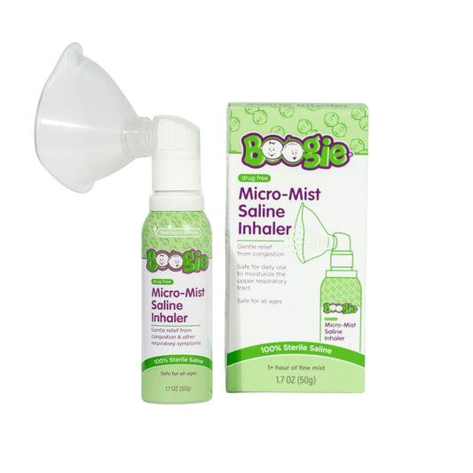 Boogie Micro-Mist Saline Inhaler – 1.7 oz | Gentle Nasal Moisturizer