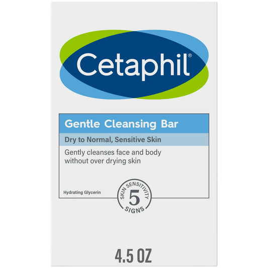 Cetaphil Gentle Cleansing Bar, 4.5 oz