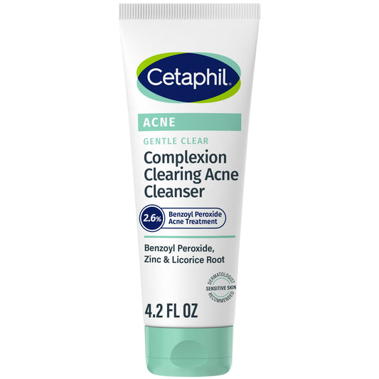 Cetaphil Gentle Clear BPO Acne Cleanser for Sensitive Skin, 4.2 oz